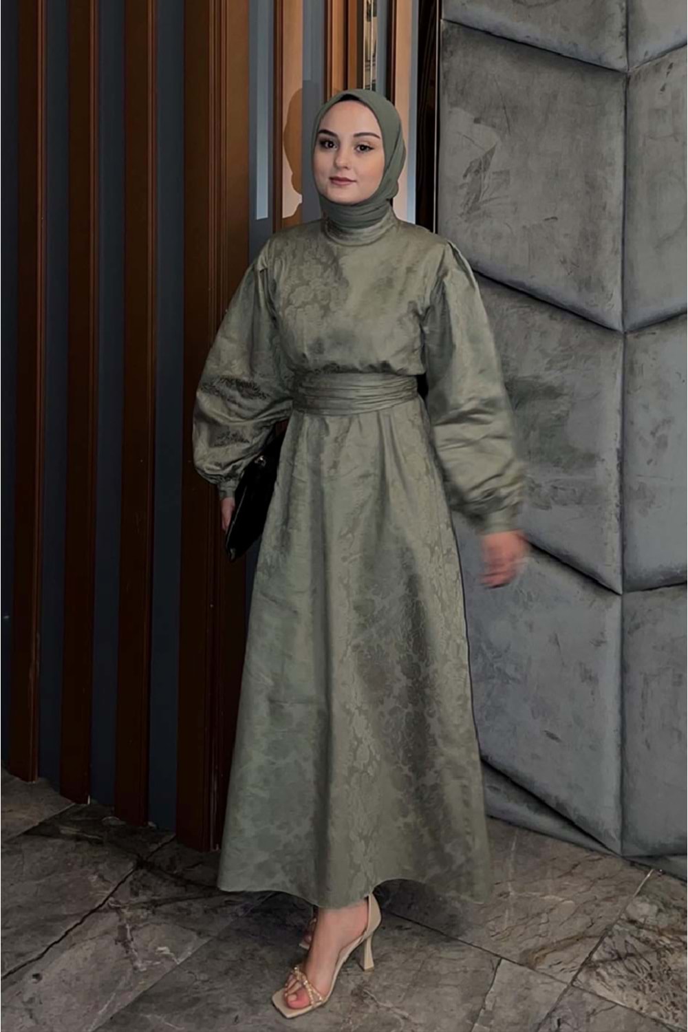 Qumika - Jakarlı Abiye - Çağla - 36/38