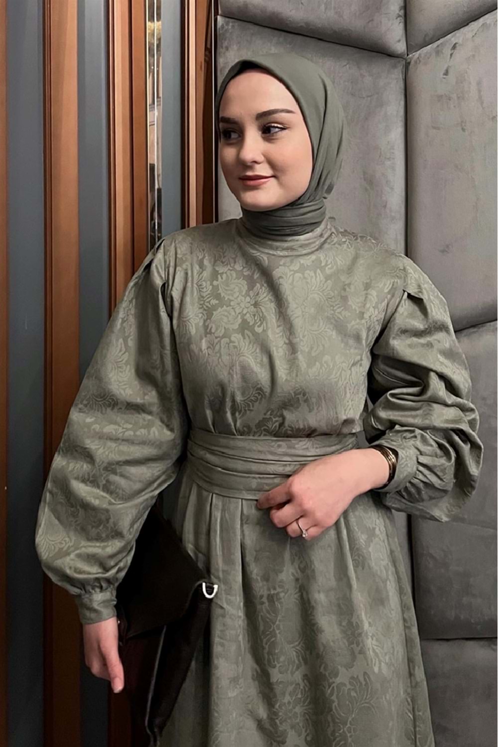 Qumika - Jakarlı Abiye - Çağla - 36/38