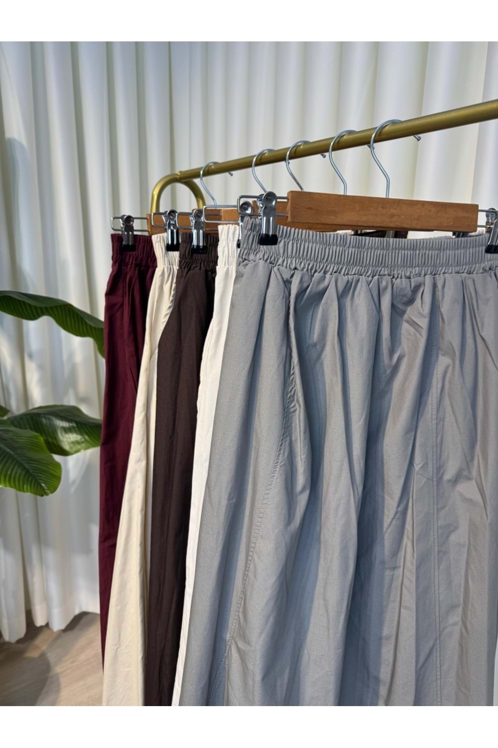 Qumika Poplin Etek - ACI KAHVE - STANDART