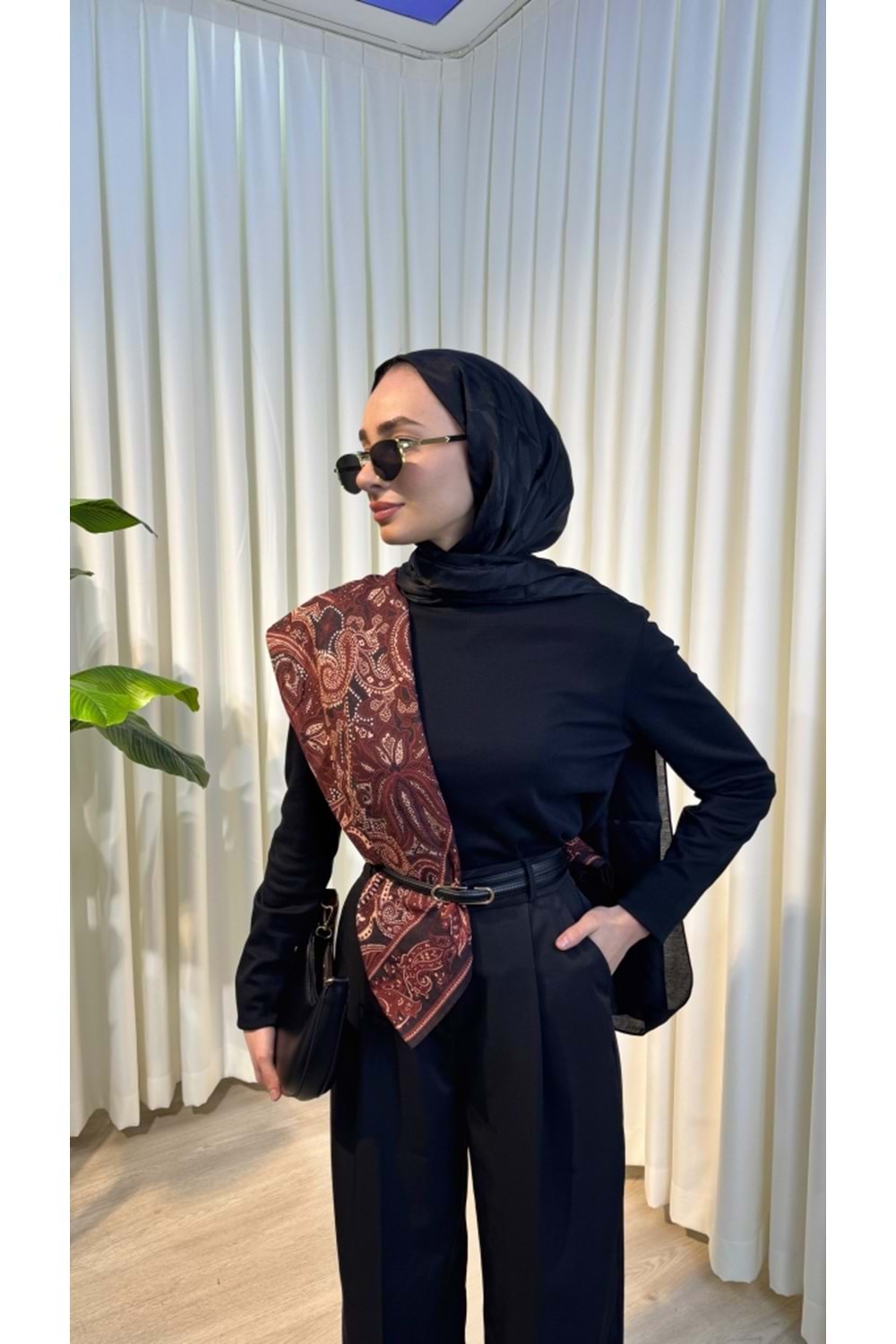 PREMIUM PALAZZO PANTOLON - Siyah